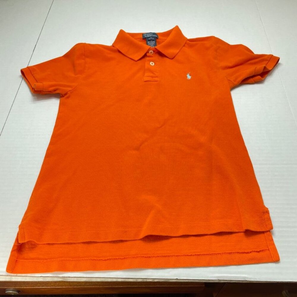 Polo Ralph Lauren Boy's Polo Shirt - Orange - Size M (10-12) - GUC